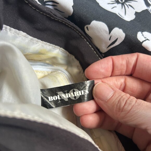 No Boundaries Vintage Y2k Backpack Black Surf Hawaii Tropical Bag Grunge Goth - Picture 12 of 15